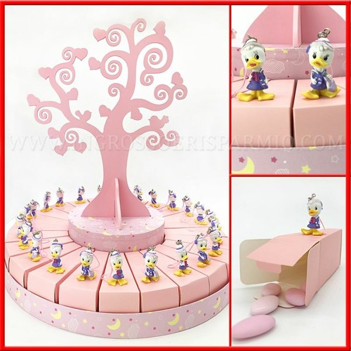 Torta bomboniere rosa con - bomboniere,
