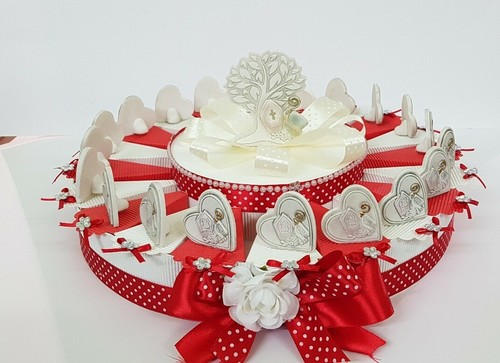 Torta bomboniere cuori cresima - cuori,