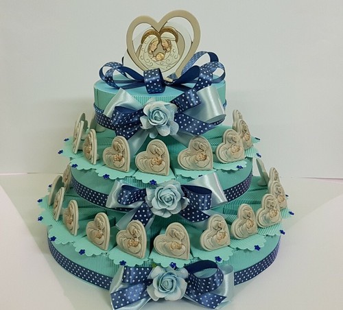 Torta bomboniere cuore - bomboniere, bimbo