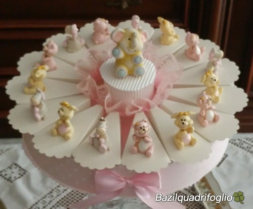 Torta bomboniera battesimo - bomboniera,