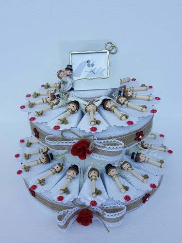 Torta bomboniera sposi 32 - ,