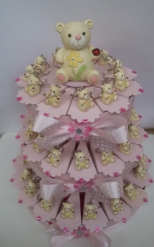 Bomboniere torta rosa orsetti - torta,