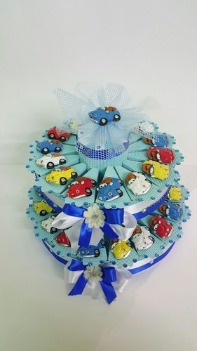 Torta bomboniera mini auto - bomboniera,