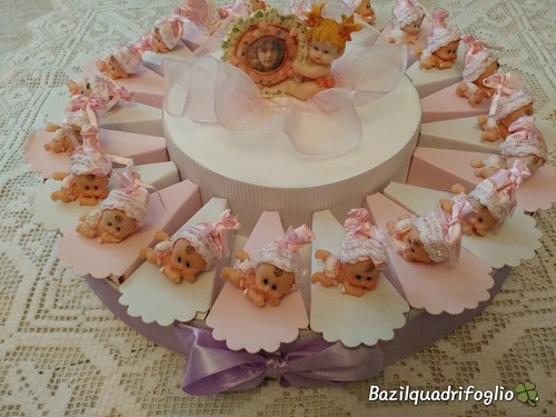 Torta bomboniera battesimo - bomboniera,
